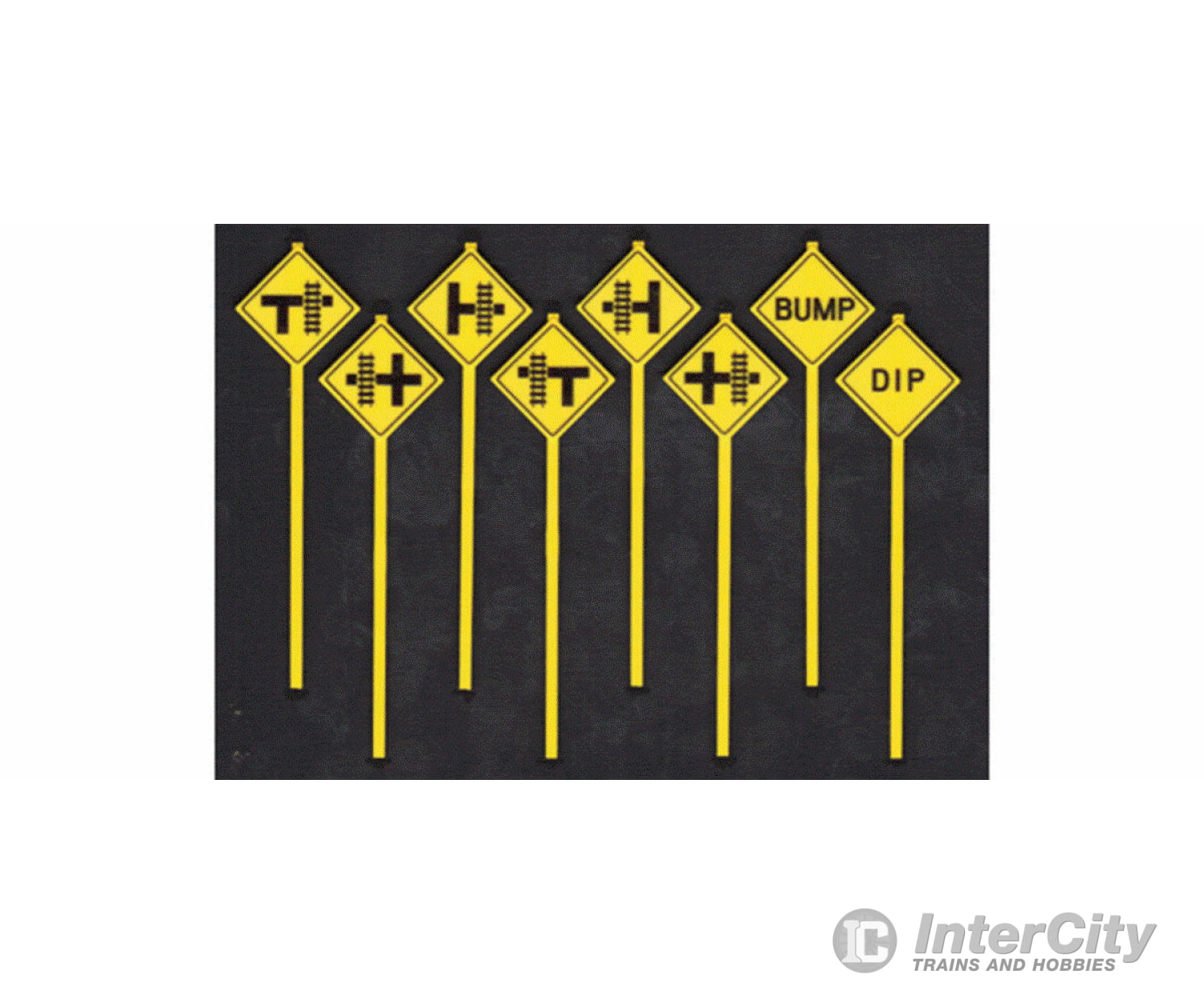 Tichy Train Group 3551 Assorted Road Warning Signs -- Pkg(8) Scenery Details