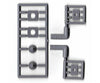 Tichy Train Group 3554 Right Angle Vent Kit -- 12 Scale Diameter 2 X 4 (Unpainted) Matches #293-3555