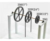 Tichy Train Group 3559 4-1/2 Diameter Sheave-Pillow Blocks -- 2 Sheaves 4 Pillow Scratch Building