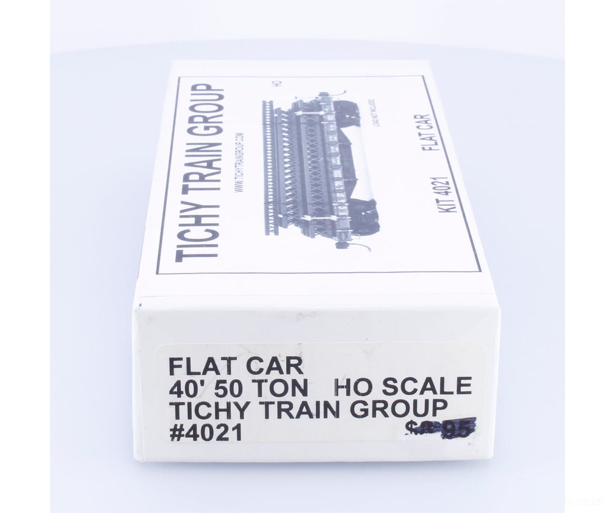 Tichy Train Group 4021 HO 40’ 50 Ton Flat Car Kit Undecorated - Freight Cars