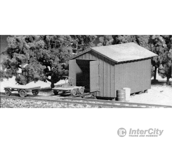 Tichy Train Group 7018 Handcar Shed & Milk Station -- Kit Structures