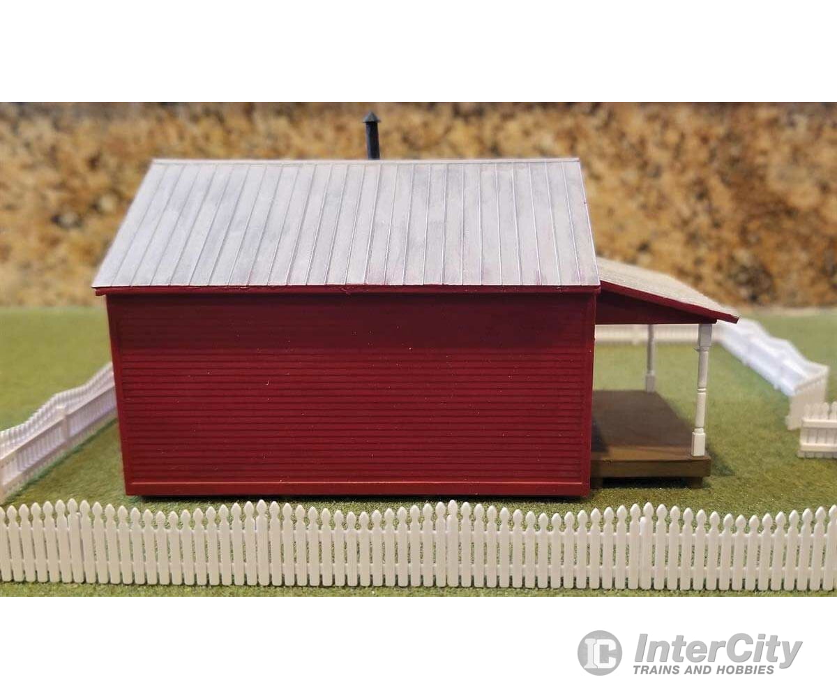 Tichy Train Group 7021 One-Room Schoolhouse - Kit -- Includes Fence & Outhouse 2-3/4 X 4-1/2 7