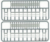 Tichy Train Group 8001 Open-Great Platforms With Handrails Pkg(2) -- Each: 3/8 X 3-7/8 1 9.8Cm