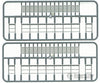 Tichy Train Group 8001 Open-Great Platforms With Handrails Pkg(2) -- Each: 3/8 X 3-7/8 1 9.8Cm