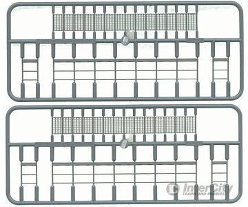 Tichy Train Group 8001 Open-Great Platforms With Handrails Pkg(2) -- Each: 3/8 X 3-7/8 1 9.8Cm