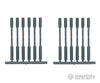 Tichy Train Group 8092 Turned Porch Posts -- Scale 10 Tall Pkg(12) Scratch Building Supplies