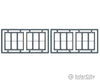 Tichy Train Group 8094 Windows - Double Hung Pkg(4) -- Three 1/1 Single Window; Scale 100 X 92 (Fits