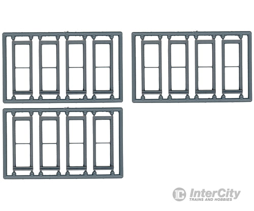 Tichy Train Group 8096 Windows - Double Hung Pkg(12) -- 1/1; Scale 30 X 92 (Fits .385 1.1 Opening)