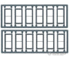 Tichy Train Group 8097 Windows - Double Hung Pkg(12) -- 1/1; Scale 28 X 64 (Fits .37 .825 Opening)