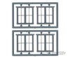 Tichy Train Group 8098 Windows - Double Hung Pkg(6) -- Two 2/2 Single Window; Scale 63 X 69 (Matches