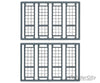 Tichy Train Group 8100 Windows - Pkg(8) -- 27-Pane Industrial Enginehouse Scale 44 X 140 112 356Cm