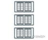 Tichy Train Group 8126 Windows - Double Hung Pkg(6) -- 4/4 (Matches #8030); 64 X 80 (Fits .81 .99: