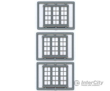 Tichy Train Group 8127 Windows - Double Hung Pkg(3) -- 4/4 Triple (Matches #8030); 98 X 80 (Fits