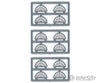 Tichy Train Group 8128 Masonry Windows - Pkg(8) -- 13 Pane Half Round (Use Over #8036 8133); 60 X 30