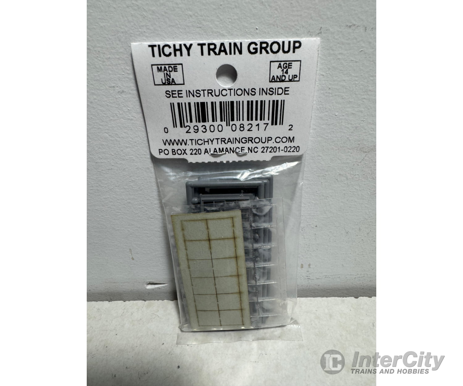 Tichy Train Group 8217 6/6 Double-Hung Window W/Glazing & Shades (Styrene) -- Scale 30 X 56’’