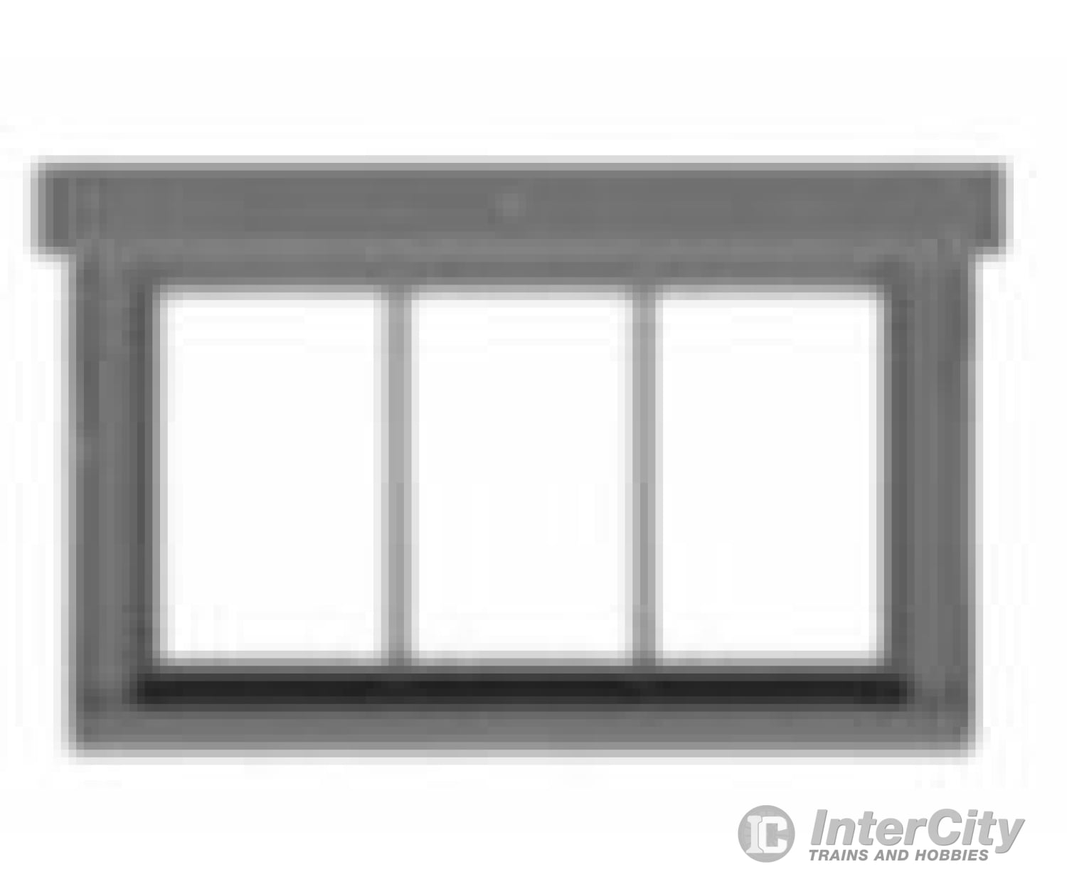 Tichy Train Group 8243 Windows -- 3-Pane Horizontal Pkg(12) Scratch Building Supplies