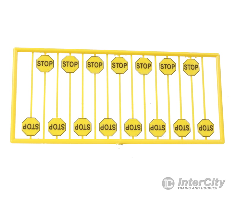 Tichy Train Group 8248 Early Stop Sign -- Yellow Pkg(15) Scenery Details