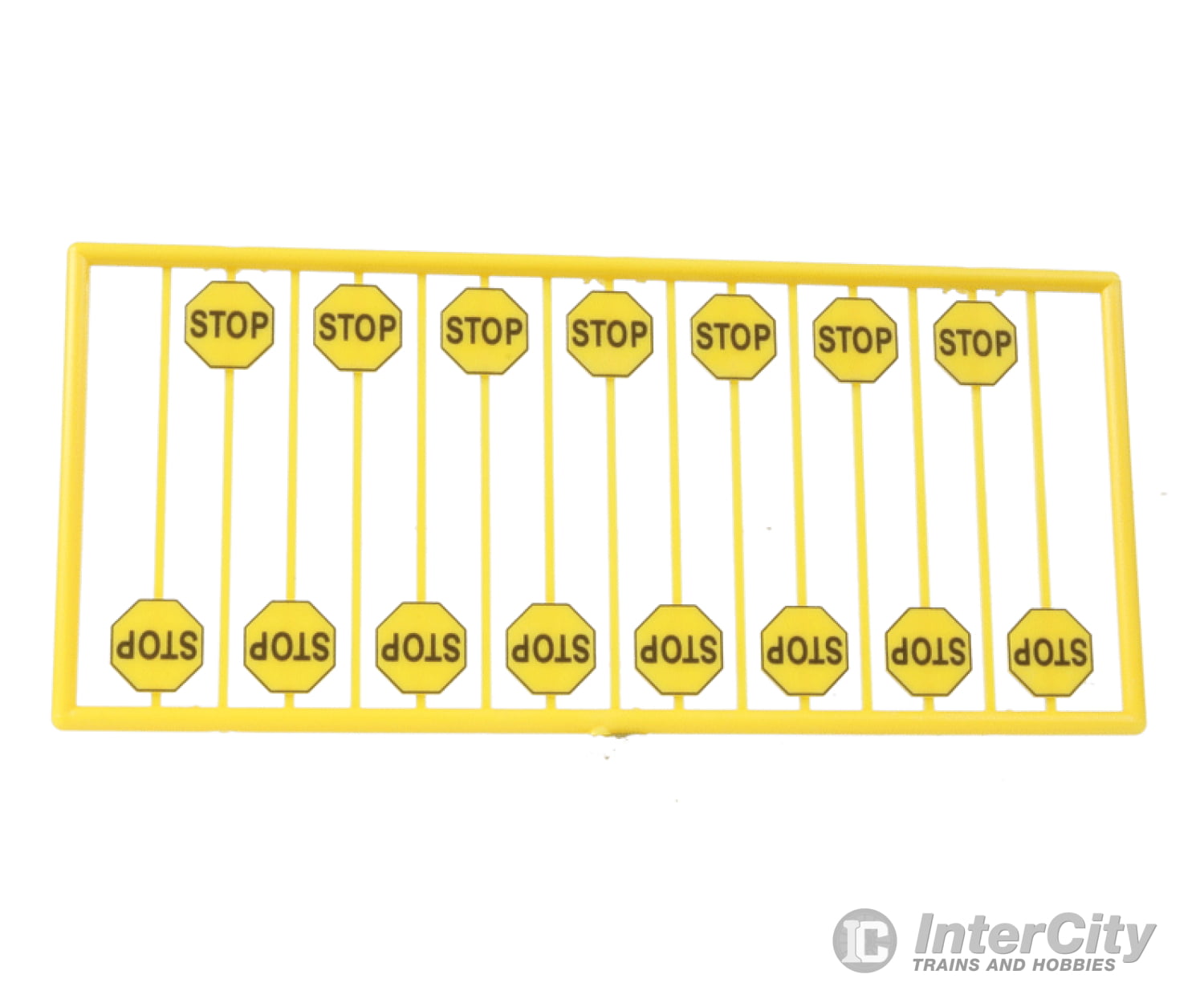 Tichy Train Group 8248 Early Stop Sign -- Yellow Pkg(15) Scenery Details