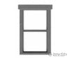 Tichy Train Group 8250 1/1 Double-Hung Window W/Fancy Top Trim -- #1 Pkg(12) Scratch Building