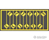 Tichy Train Group 8254 Highway Road Path (Arrow) Warning Signs -- Yellow W/Black Print 12 Pieces 2