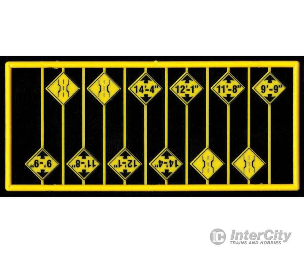 Tichy Train Group 8298 Bridge Clearance Warning Signs -- 12 Scenery Details