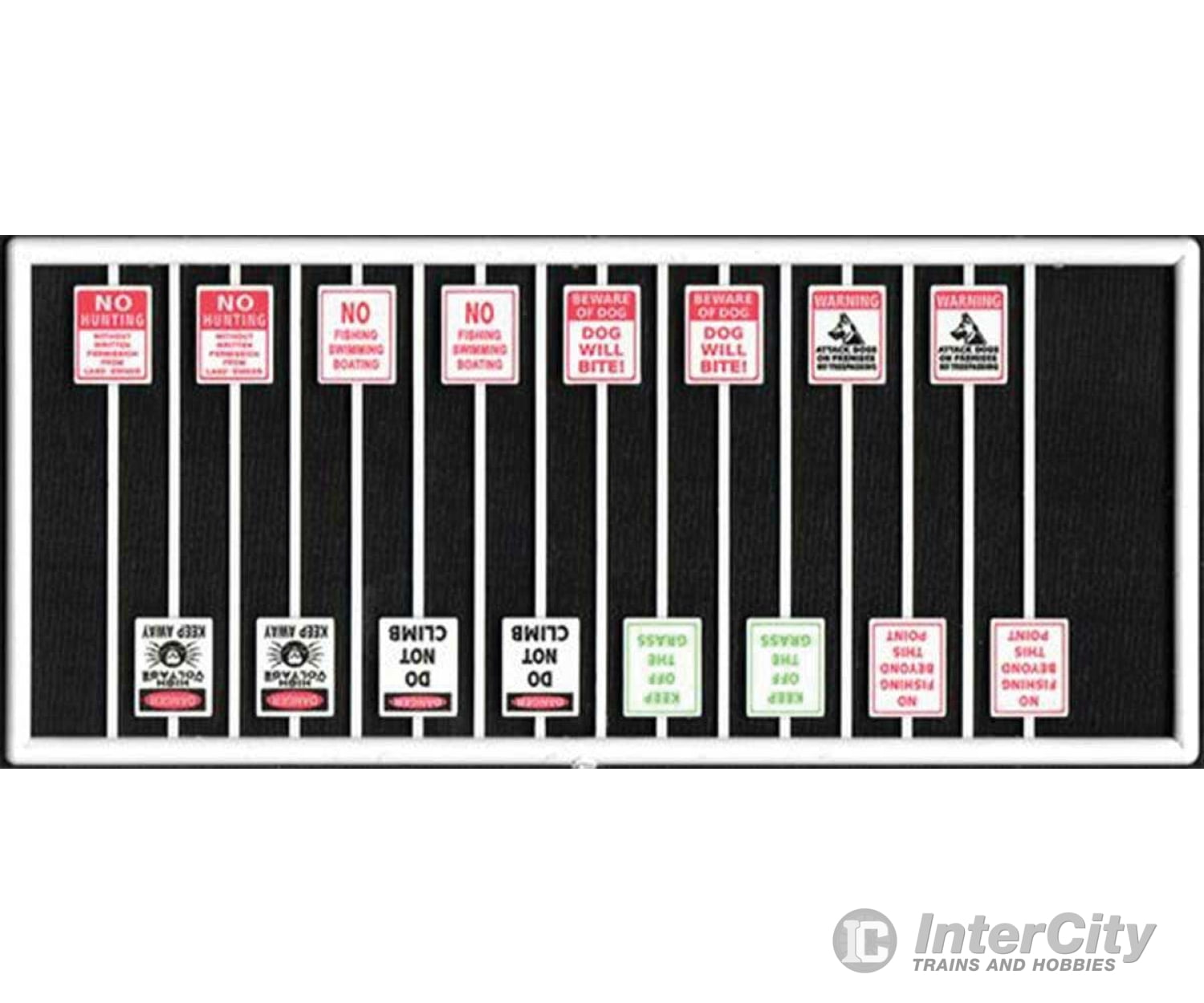 Tichy Train Group 8314 Assorted Warning Signs -- Pkg(16) Scenery Details