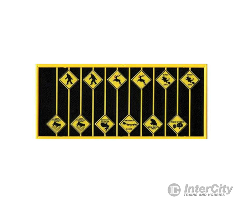 Tichy Train Group 8320 Funny Warning Signs -- Set 1: 12 8 Styles Scenery Details