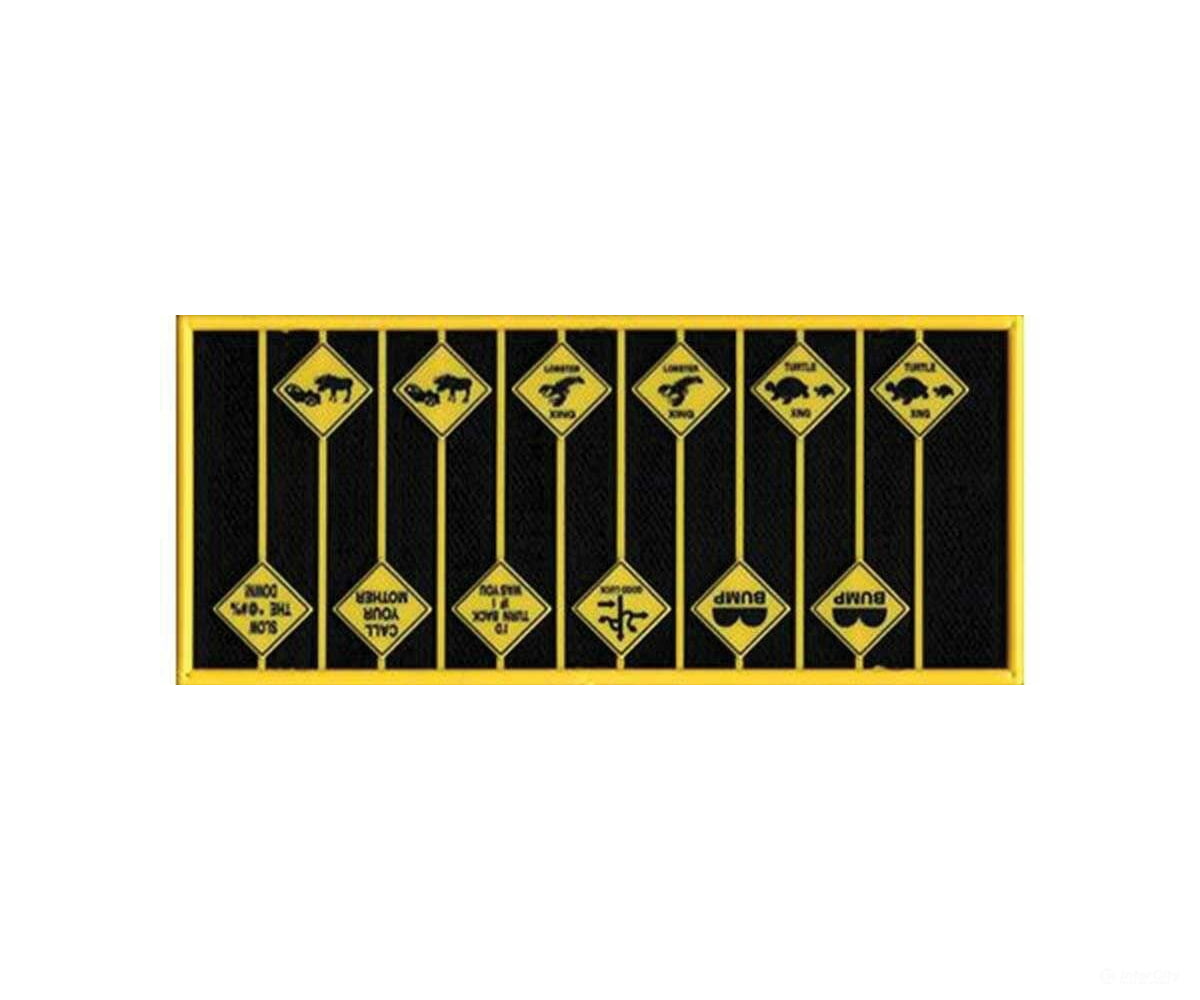 Tichy Train Group 8321 Funny Warning Signs -- Set 2: 12 8 Styles Scenery Details