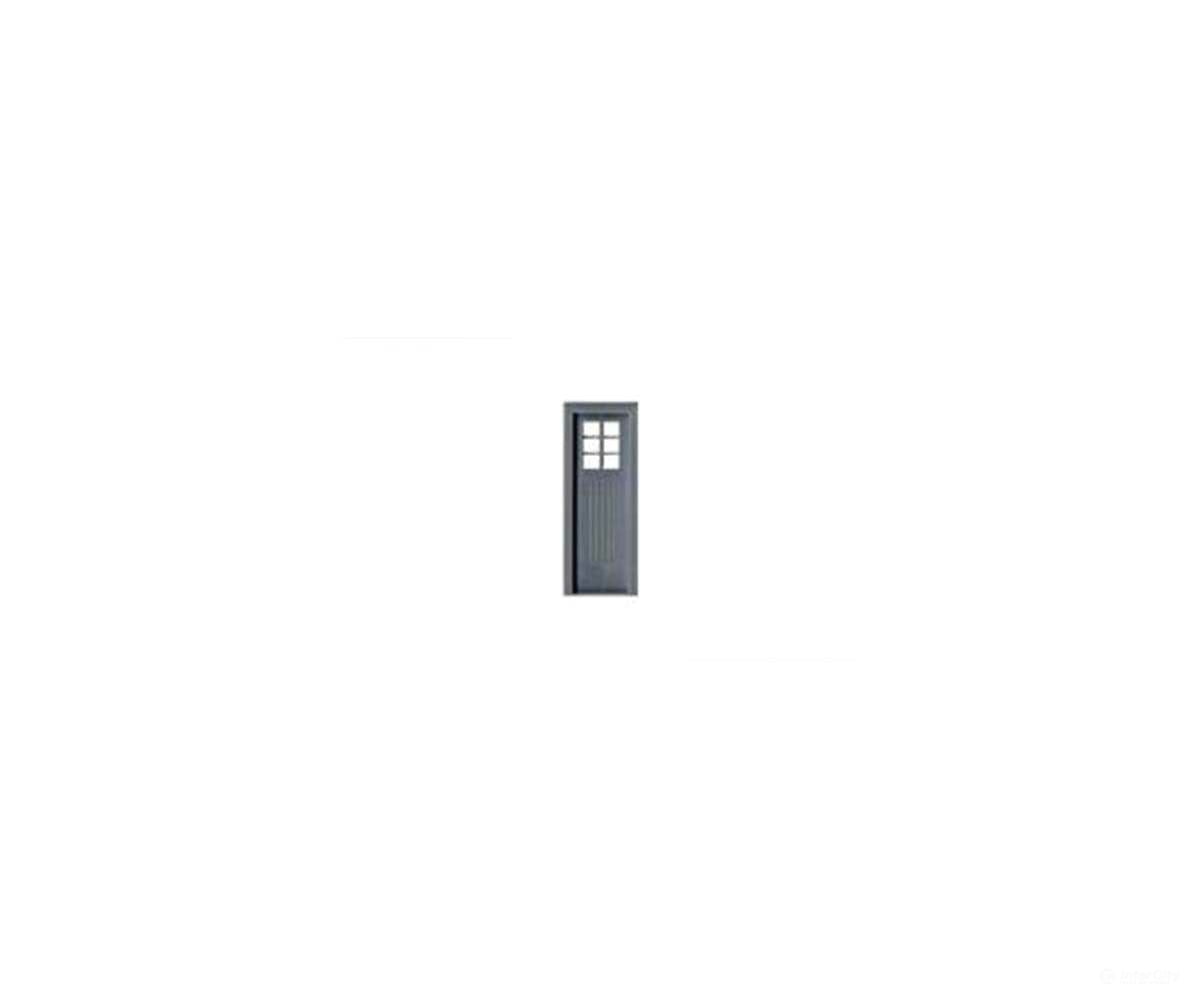 Tichy Train Group 8324 Wood Door With 6-Pane Window Precut Glazing -- 2 X 66 Scale Fits .315 .935