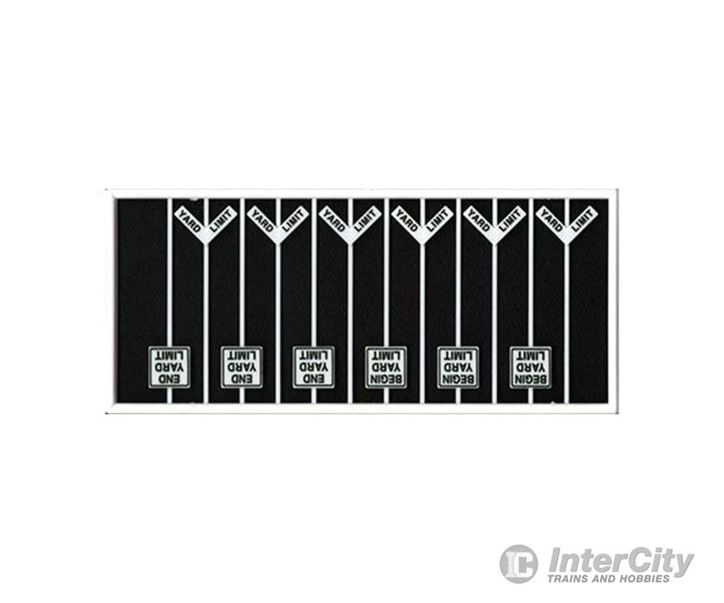 Tichy Train Group 8330 Yard Limit Signs -- 6 Y-Shaped 3 Square Begin And End Scenery Details