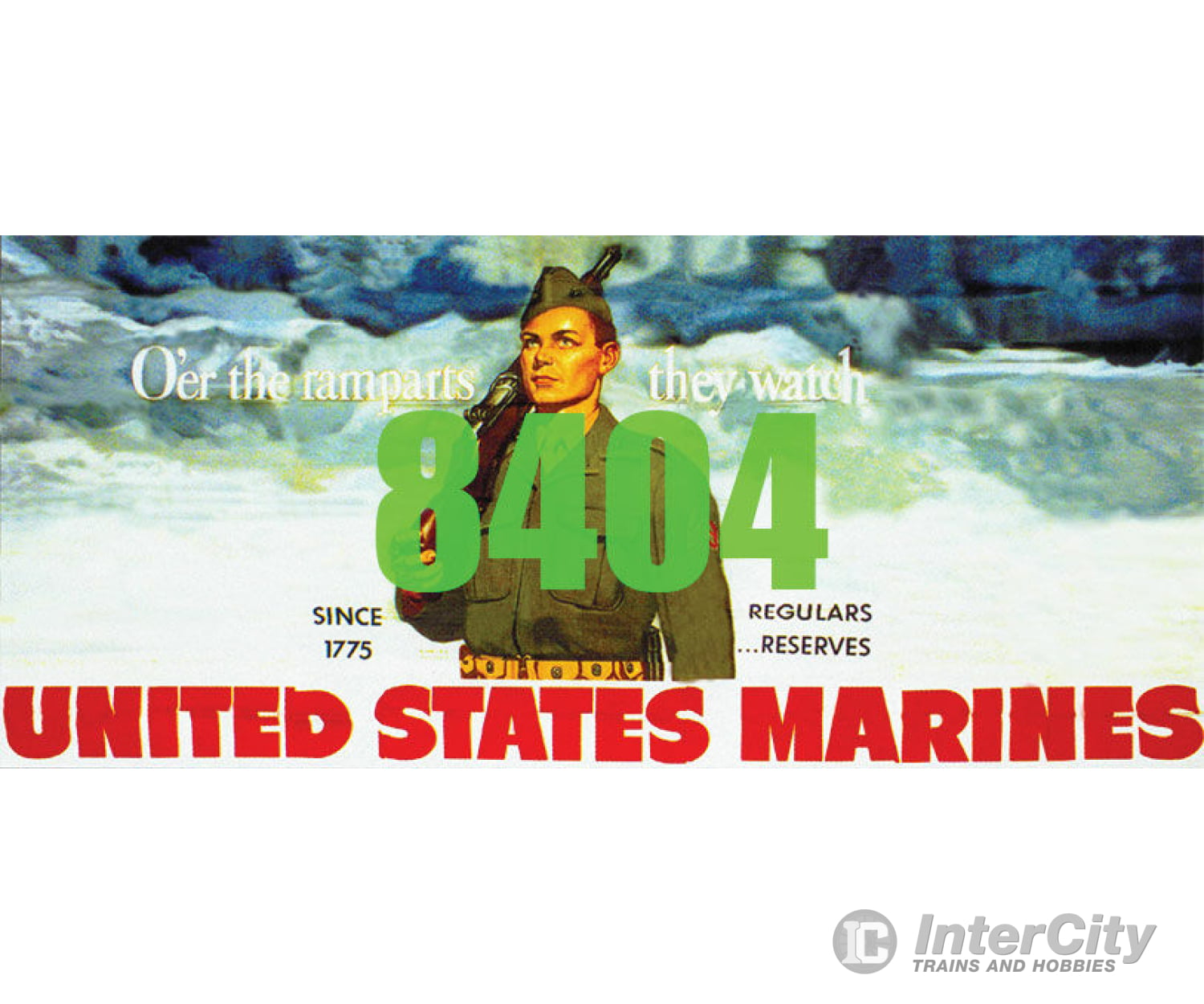 Tichy Train Group 8404 Us Marines Billboard - Kit Scenery Details