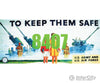 Tichy Train Group 8407 Keep Them Safe Army/Air Force Billboard - Kit Scenery Details