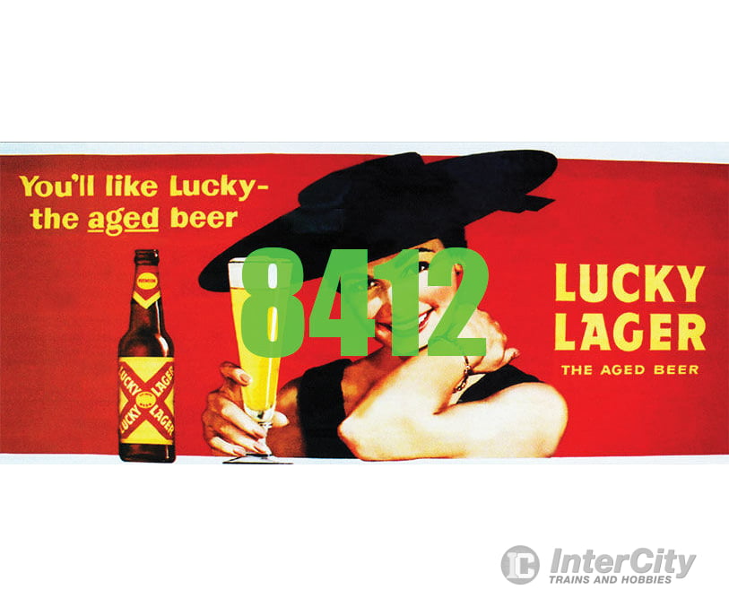 Tichy Train Group 8412 Lucky Lager Billboard - Kit Scenery Details