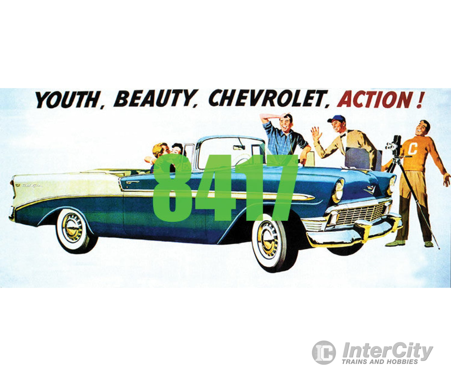 Tichy Train Group 8417 Youth Beauty Chevrolet Action! Billboard - Kit Scenery Details