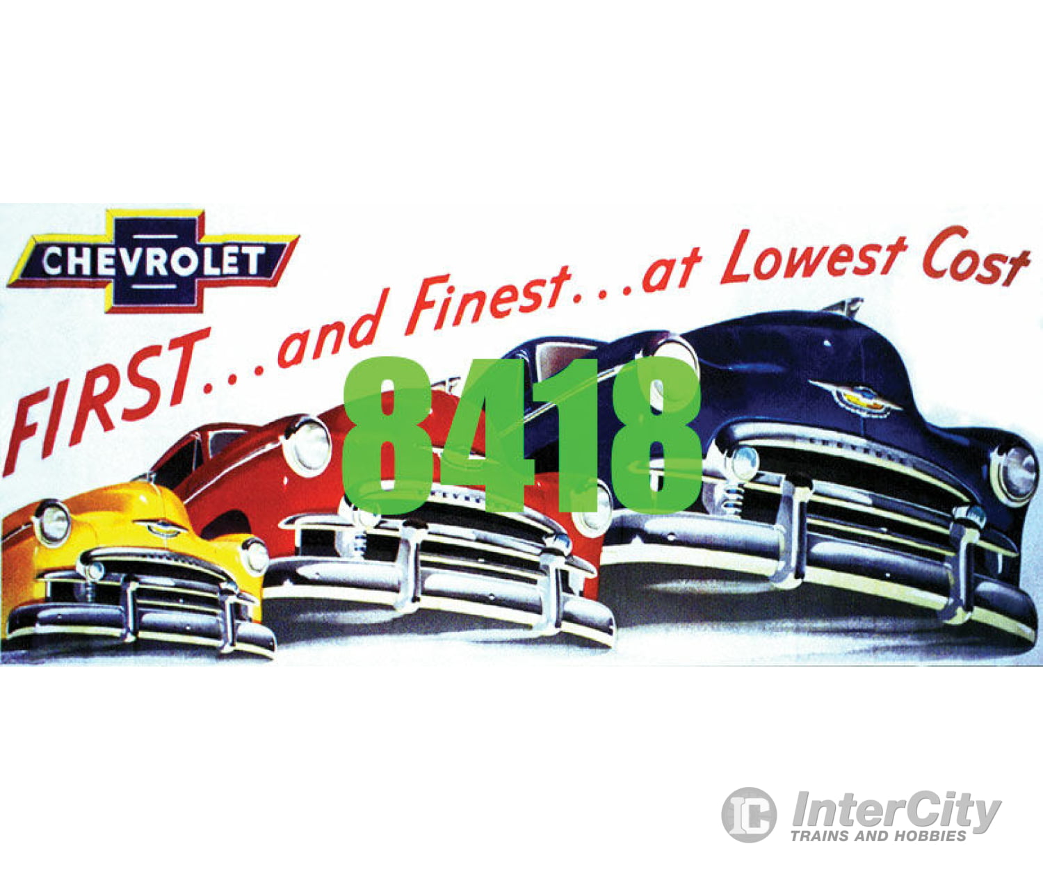 Tichy Train Group 8418 Chevrolet First And Finest Billboard - Kit Scenery Details