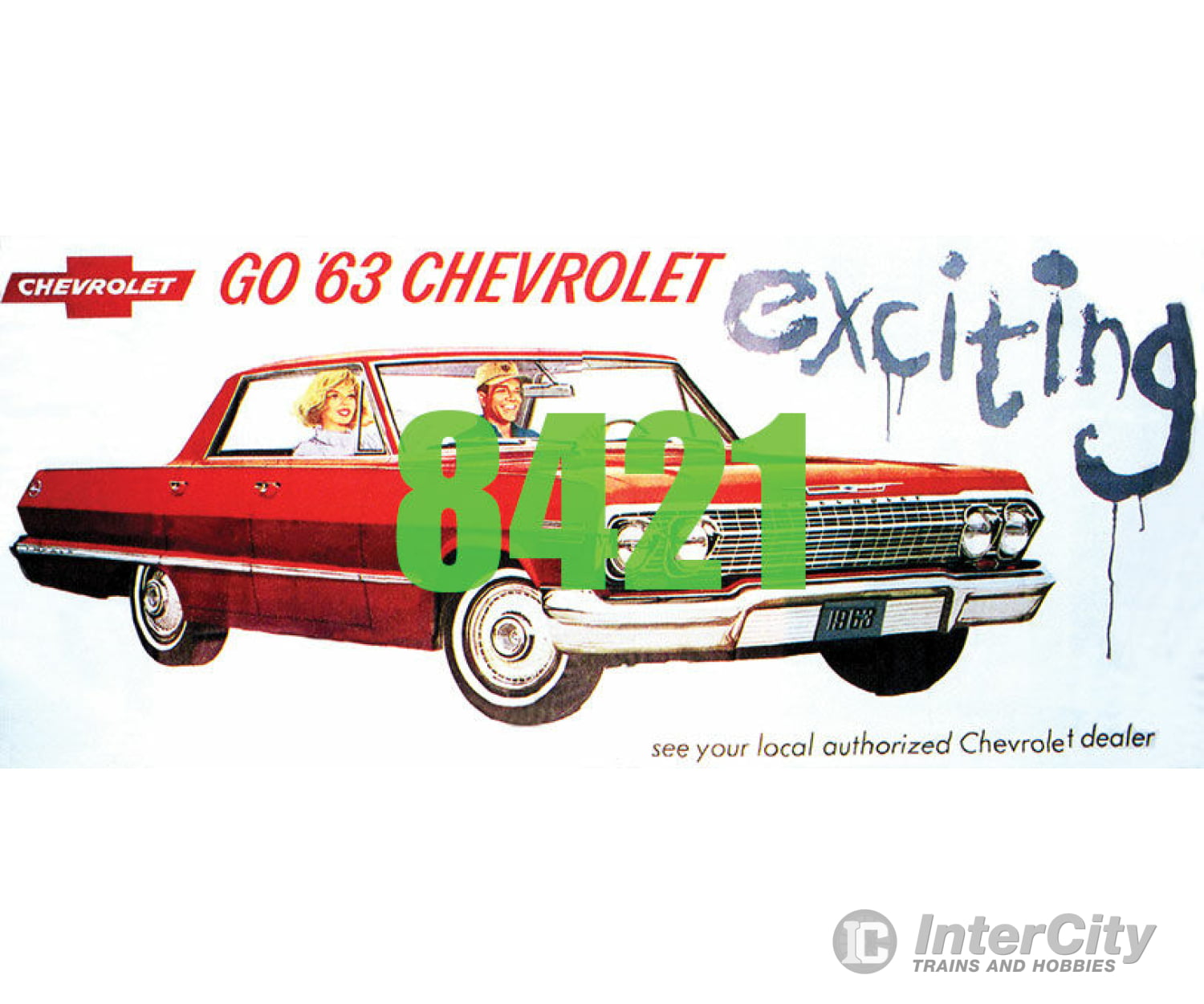 Tichy Train Group 8421 Go 63 Chevrolet Billboard - Kit Scenery Details