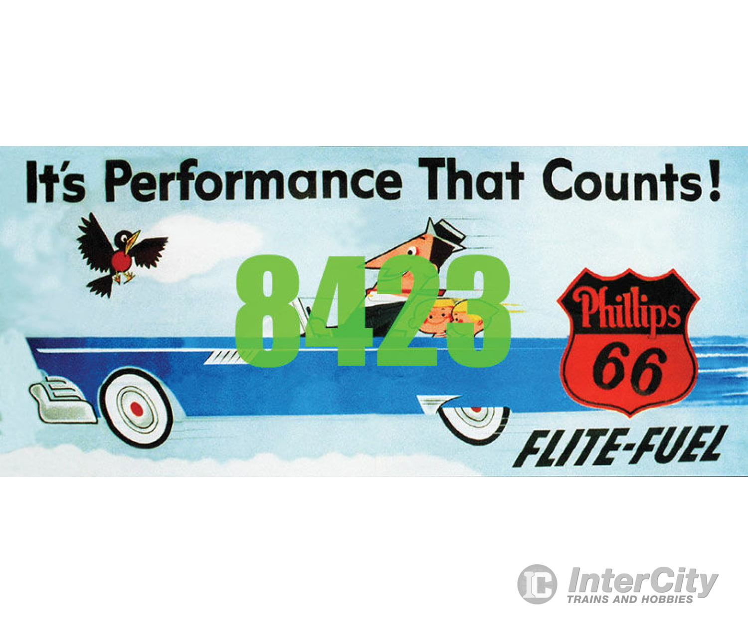 Tichy Train Group 8423 Phillips 66 Flite Fuel Billboard - Kit Scenery Details