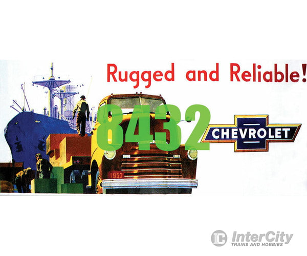 Tichy Train Group 8432 1957 Chevrolet Truck Billboard - Kit Scenery Details