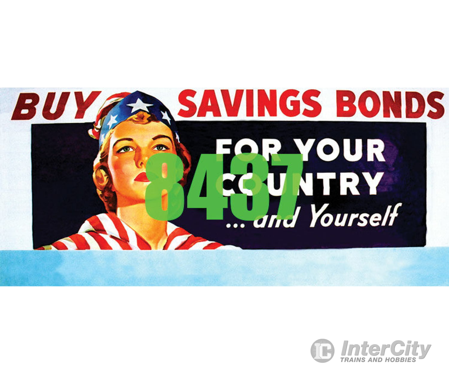 Tichy Train Group 8437 Buy Savings Bonds Billboard - Kit Scenery Details