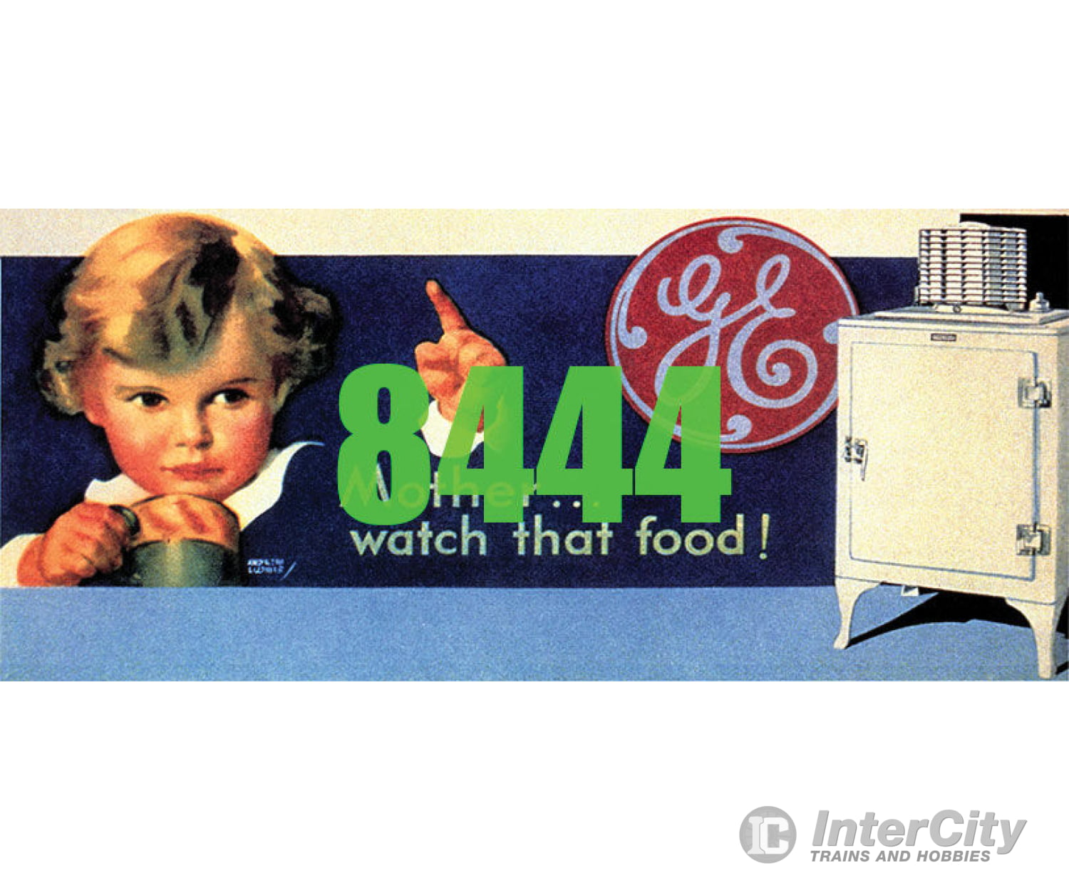 Tichy Train Group 8444 General Electric Ge Billboard - Kit -- Watch That Food Tag Line Scenery