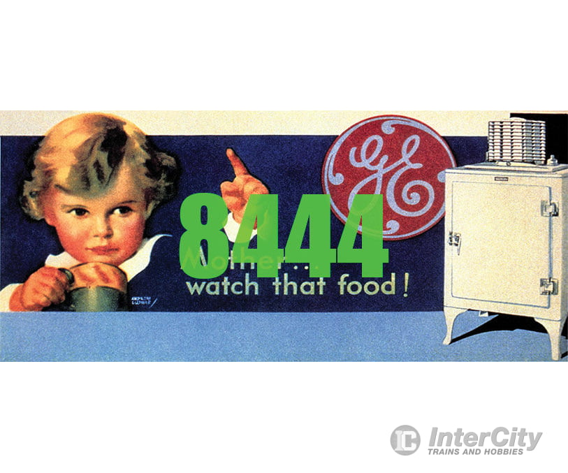 Tichy Train Group 8444 General Electric Ge Billboard - Kit -- Watch That Food Tag Line Scenery