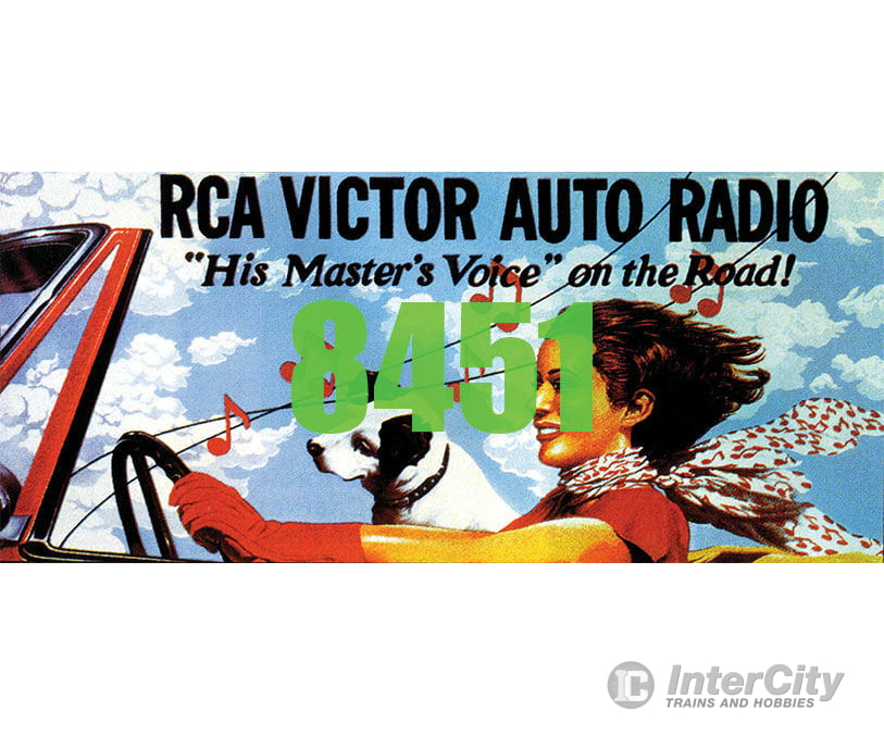 Tichy Train Group 8451 Rca Victor Auto Radio Billboard - Kit Scenery Details