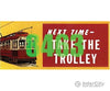Tichy Train Group 8463 1920-1940S Next Time Take The Trolley Billboard - Kit Scenery Details