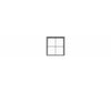 Tichy Train Group 2060 2/2 45 X Scale Double-Hung Window -- Plastic W/Glazing & Shades For .925 1