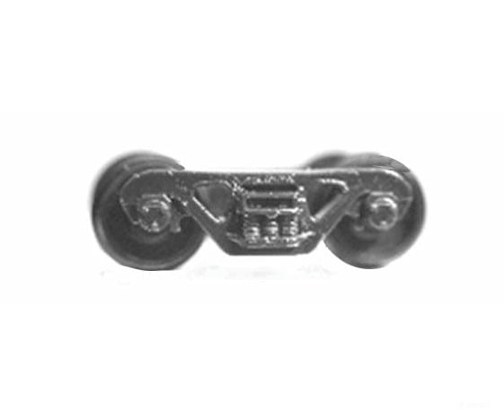 Tichy Train Group 3009 Freight Car Trucks One-Piece -- Roller Bearing (Delrin Black) 1 Pair Couplers
