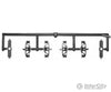 Tichy Train Group Ho 3016 Freight Car Trucks One-Piece -- Andrews 10 Pair (Delrin Black) Couplers &