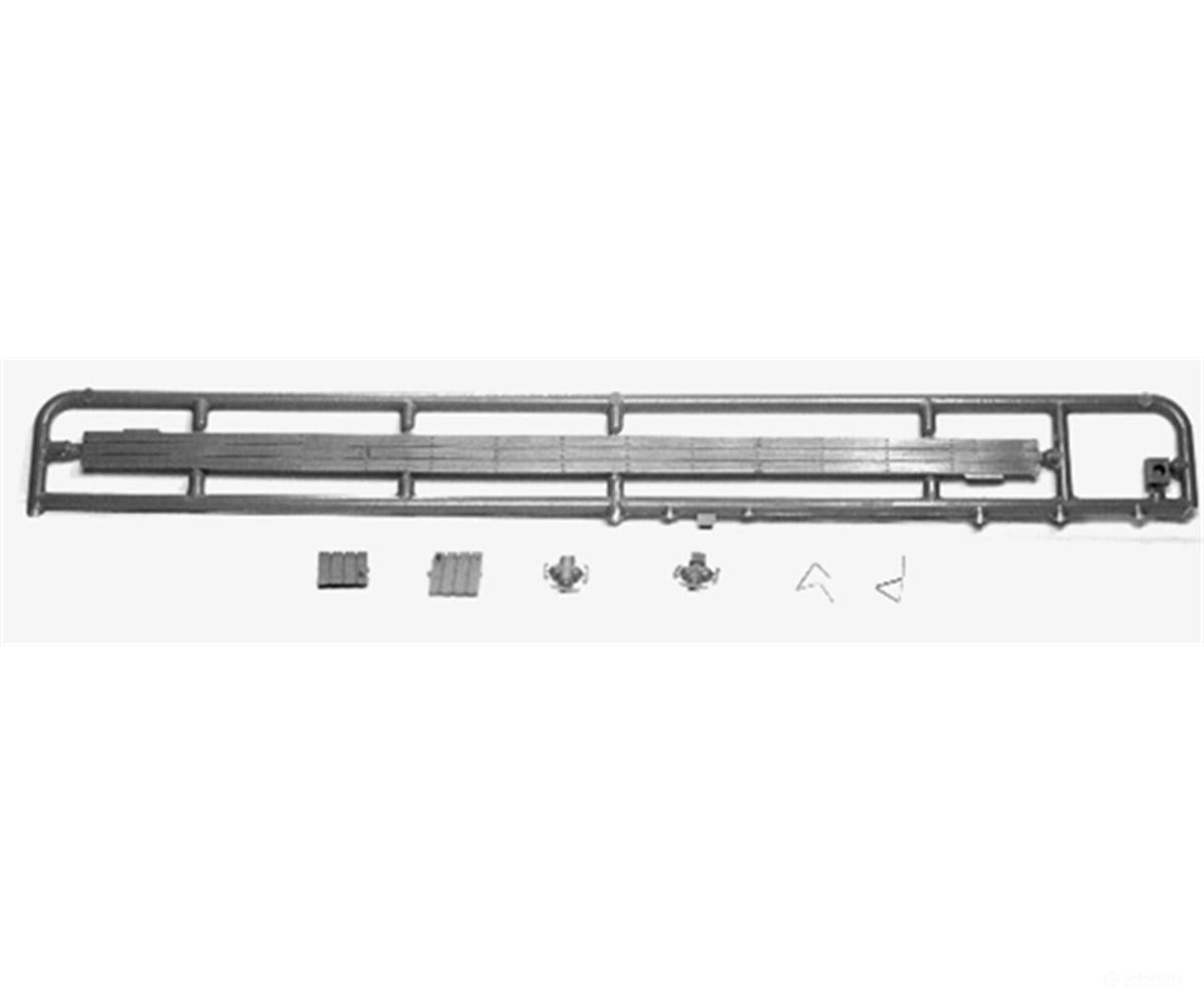 Tichy Train Group 3029 Freight Car Roofwalk -- 40’ Wood Type (plastic parts) w/2 Side Walks 4 End Brackets 2 Corner