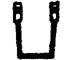 Tichy Train Group 3041 Freight Car Stirrups Pkg(10) -- Slant - Side Mount Detailing Parts