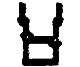 Tichy Train Group 3045 Freight Car Stirrups Pkg(10) -- Straight Double Step - Side Mount Detailing