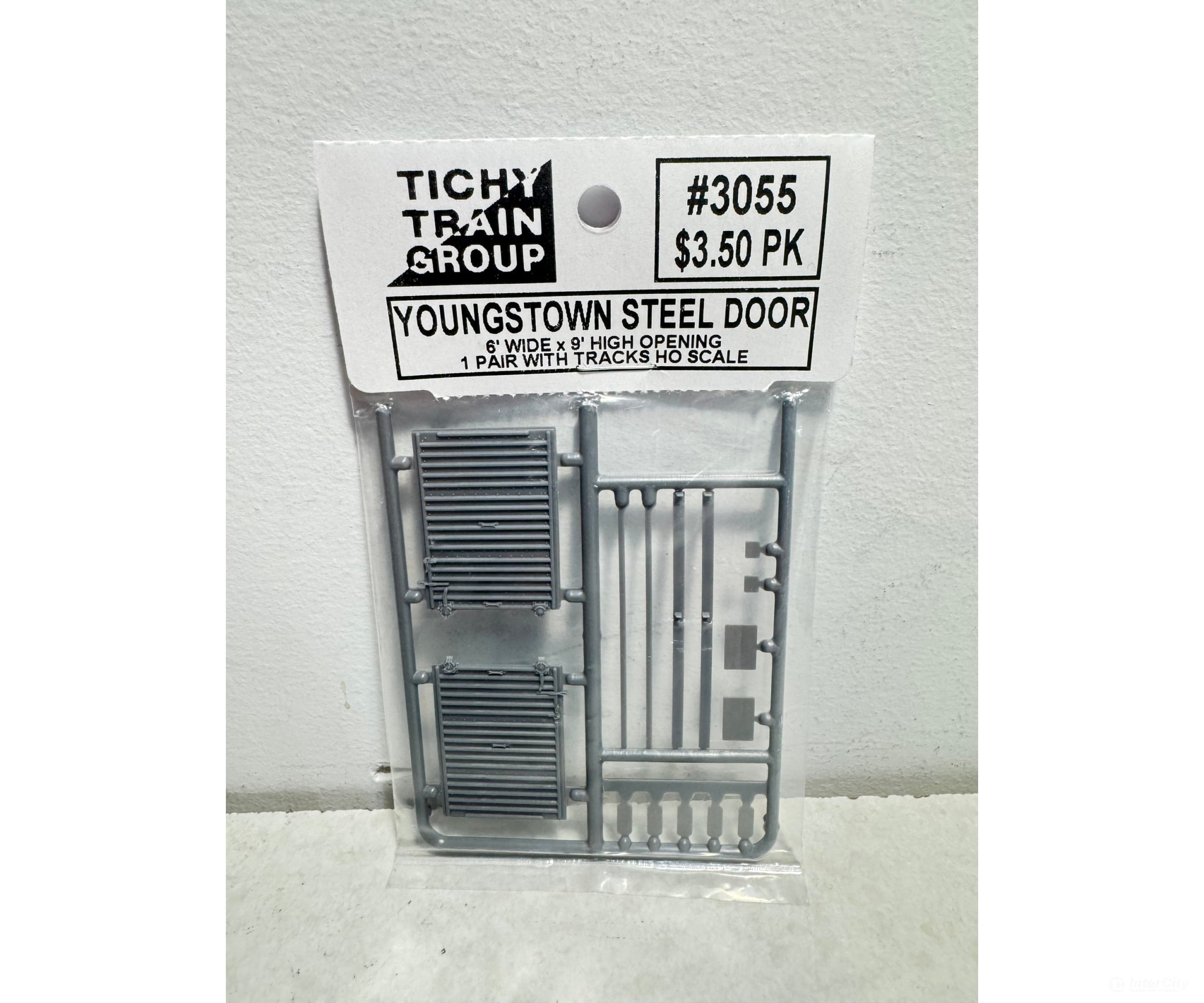 Tichy Train Group 3055 Box Car Doors & Guides -- Steel 6 X 9’ Youngstown 1 Pair Detailing Parts